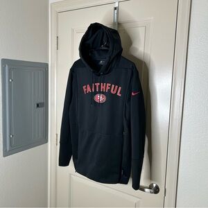 Nike NFL On Field Apparel SF 49ers Hoodie Men’s Size Small Black